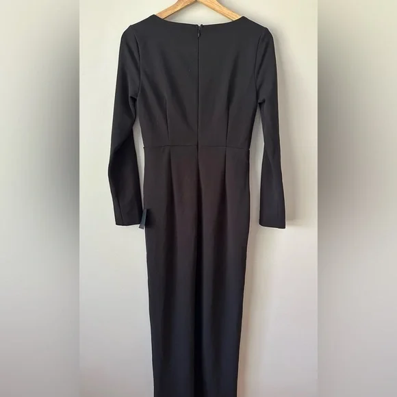 NWT! Lulu's women’s Glamorous Sweetheart Black Long Sleeve Maxi Dress. Large - Picture 6 of 7